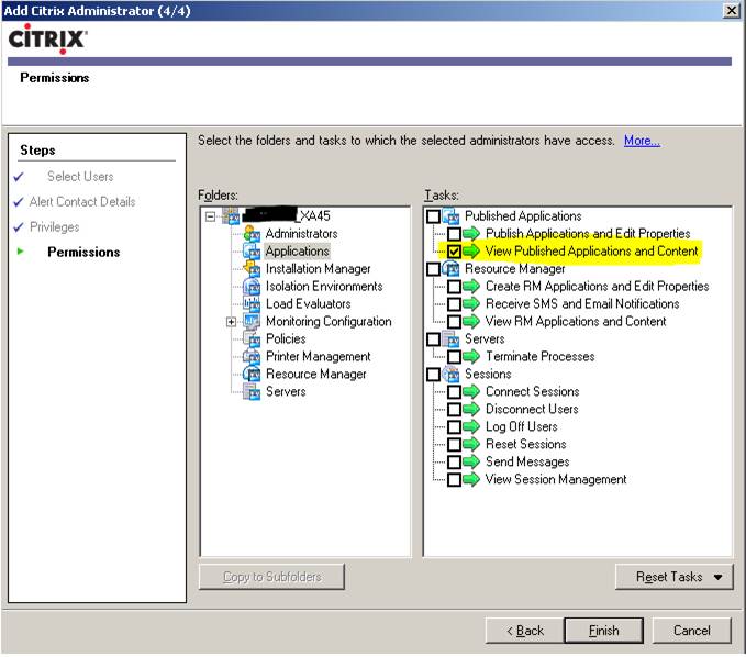 Access Management Console Xenapp 6.5